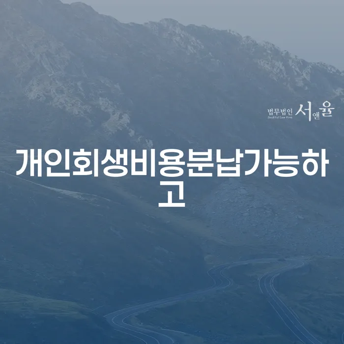 개인회생별제권 개인회생 문제해결방법 법무사추천