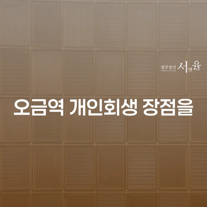 오금역 개인회생 장점을