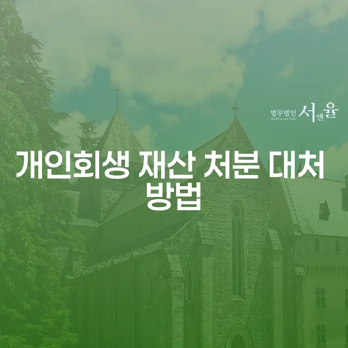 개인회생 신청 후 재산을 어떻게 처분해야 할까요?